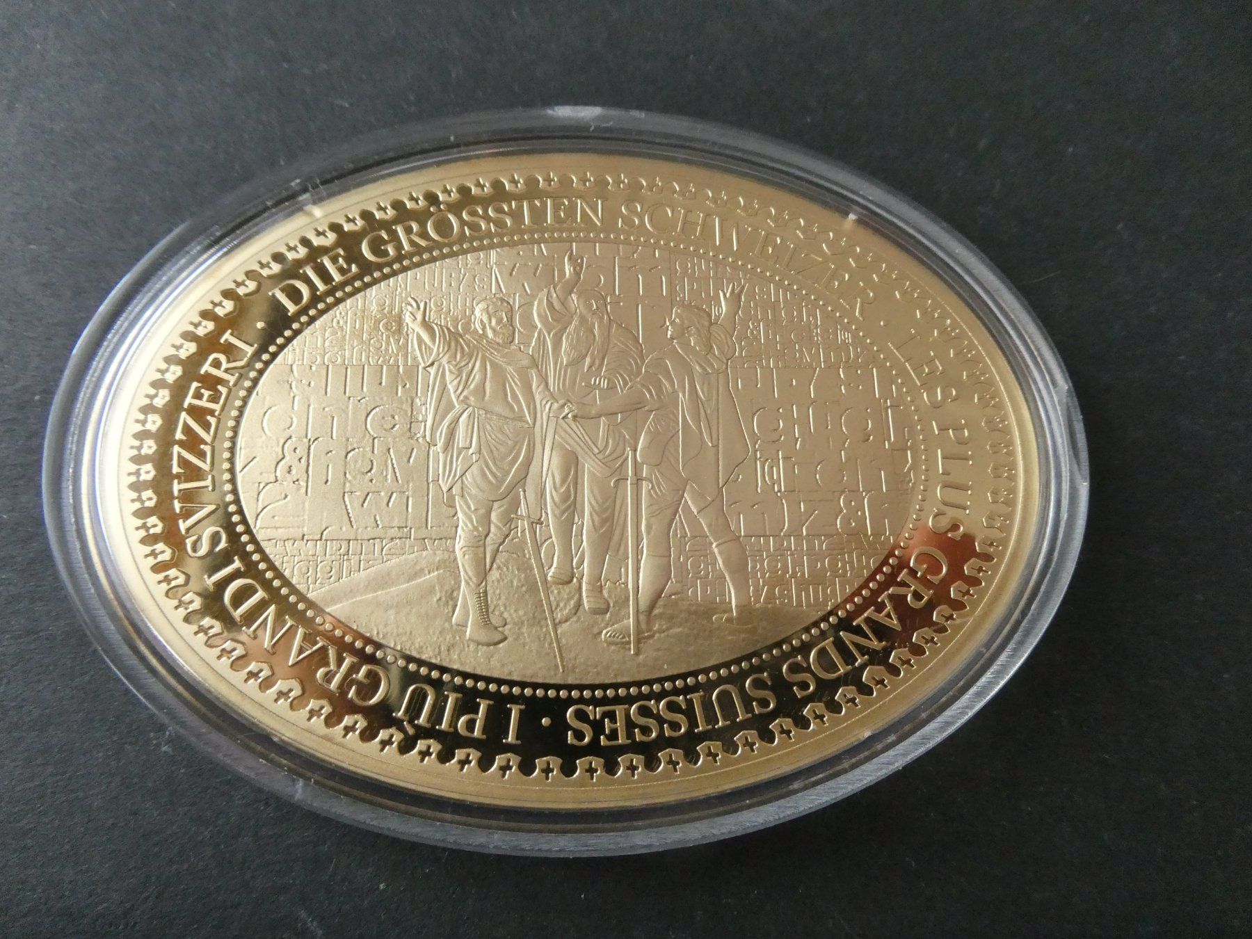 Medaglie: vergoldete Medaille PP 60/85 mm, Albert Einstein – Nuovo (secondo la descrizione) da Hinterforst venduto da Rohusri 1