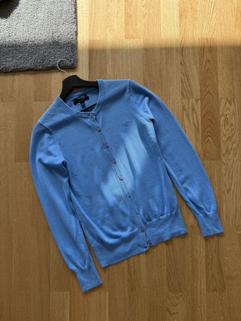Gilet Gant bleu ciel en coton, taille M