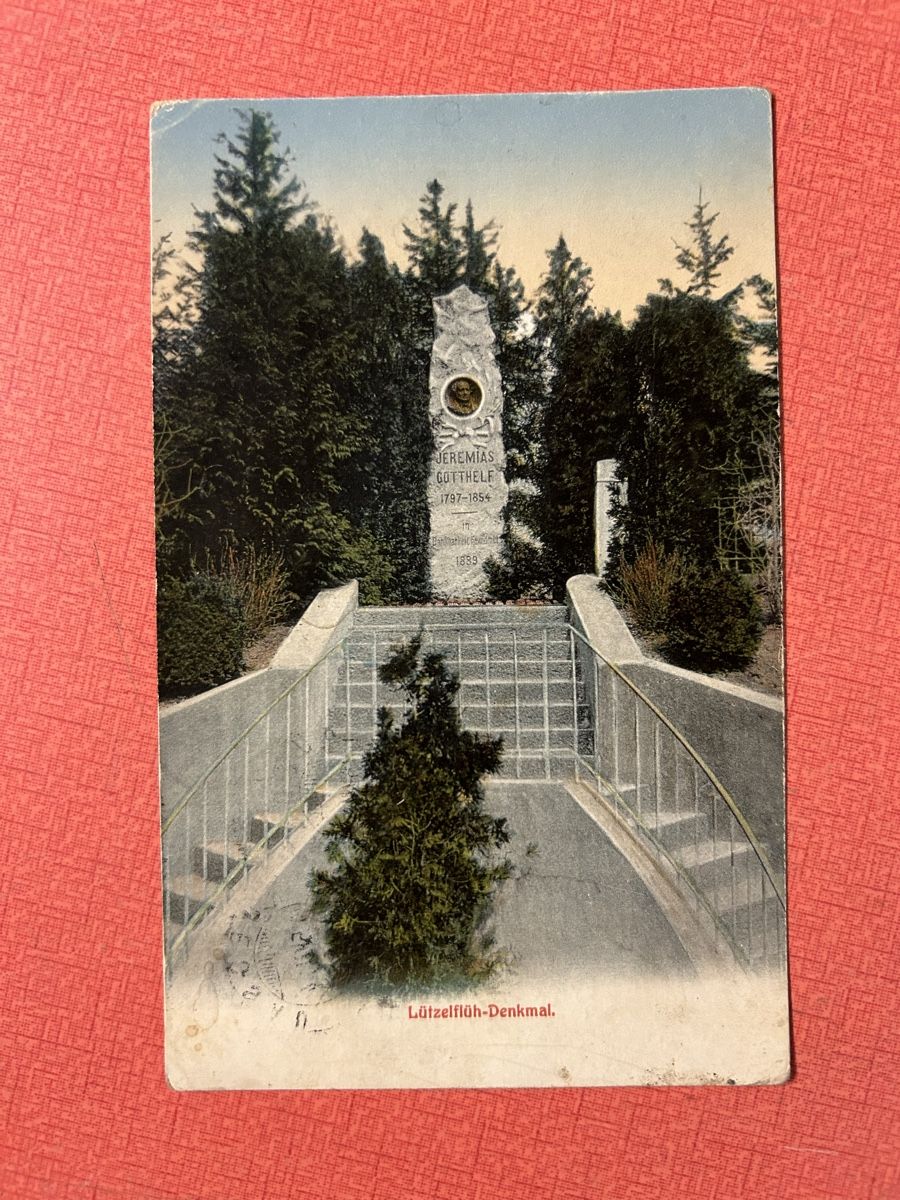 Cartes postales: Ansichtskarte Lützelflüh-Denkmal, gestempelt 1914 – D'occasion à Lanzenhäusern par vic63