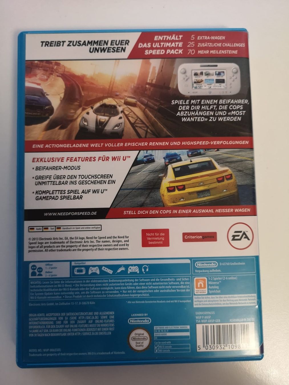 Giochi: Most Wanted U (Wii U) – Usato da Herisau venduto da Seyashop1 2