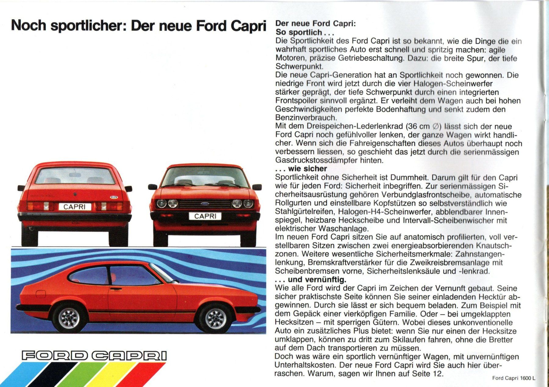 Ford Automobili: Ford Capri III - Original Prospekt – Nuovo (secondo la descrizione) da Malans GR venduto da Chueche427 1