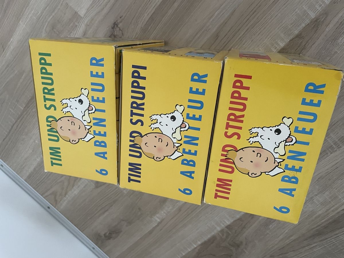 Tutti i VHS: Tim & Struppi Sammelboxen VHS Neuwertig – Usato da Herisau venduto da MermaidMonster 1