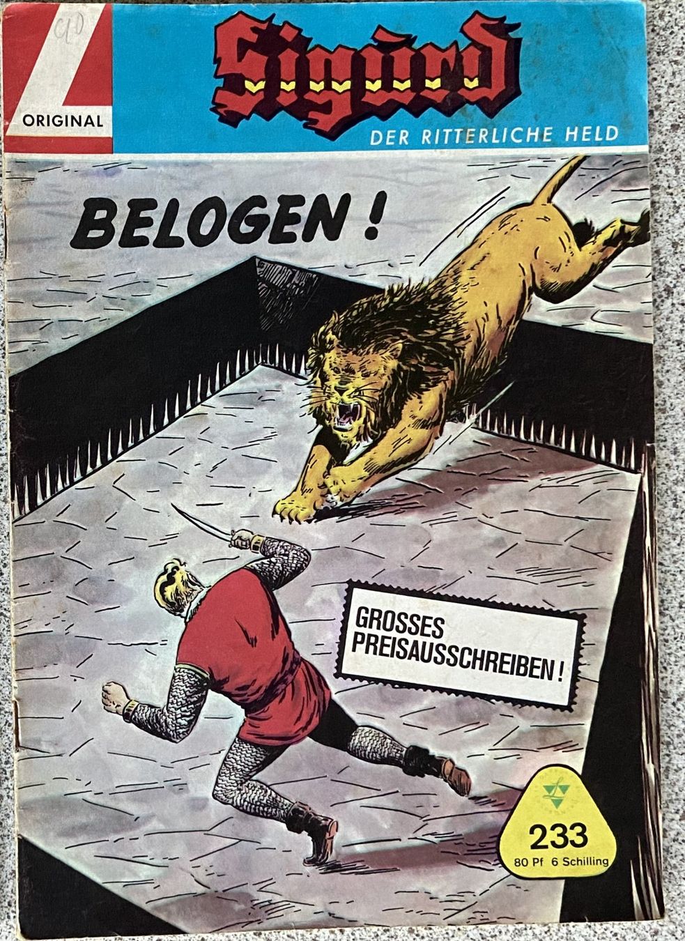 Fumetti: Estrich-Fund Comic Hefte Sigurd Der Ritterliche Held – Usato da Böckten venduto da Hansi36