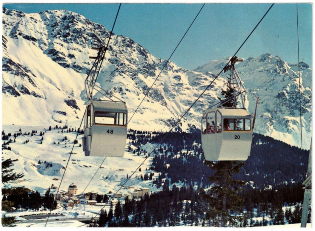 Cartoline postali: San Bernardino - Gondelbahn Confin – Usato da Binningen venduto da Mountainrider
