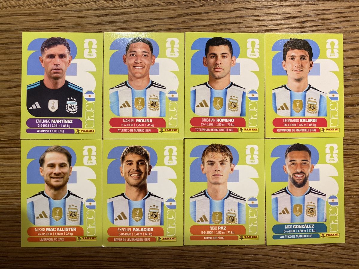 Panini Sammelbilder & Trading cards: Panini WM 2026 - 8 Sticker Argentinien – Neu (gemäss Beschreibung) aus Trüllikon von immense