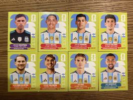 Panini WM 2026 - 8 Sticker Argentinien