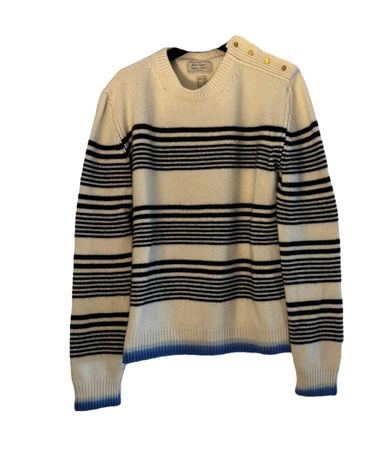 Nick Fouquet Wool Sweater with Gold Buttons Size Medium