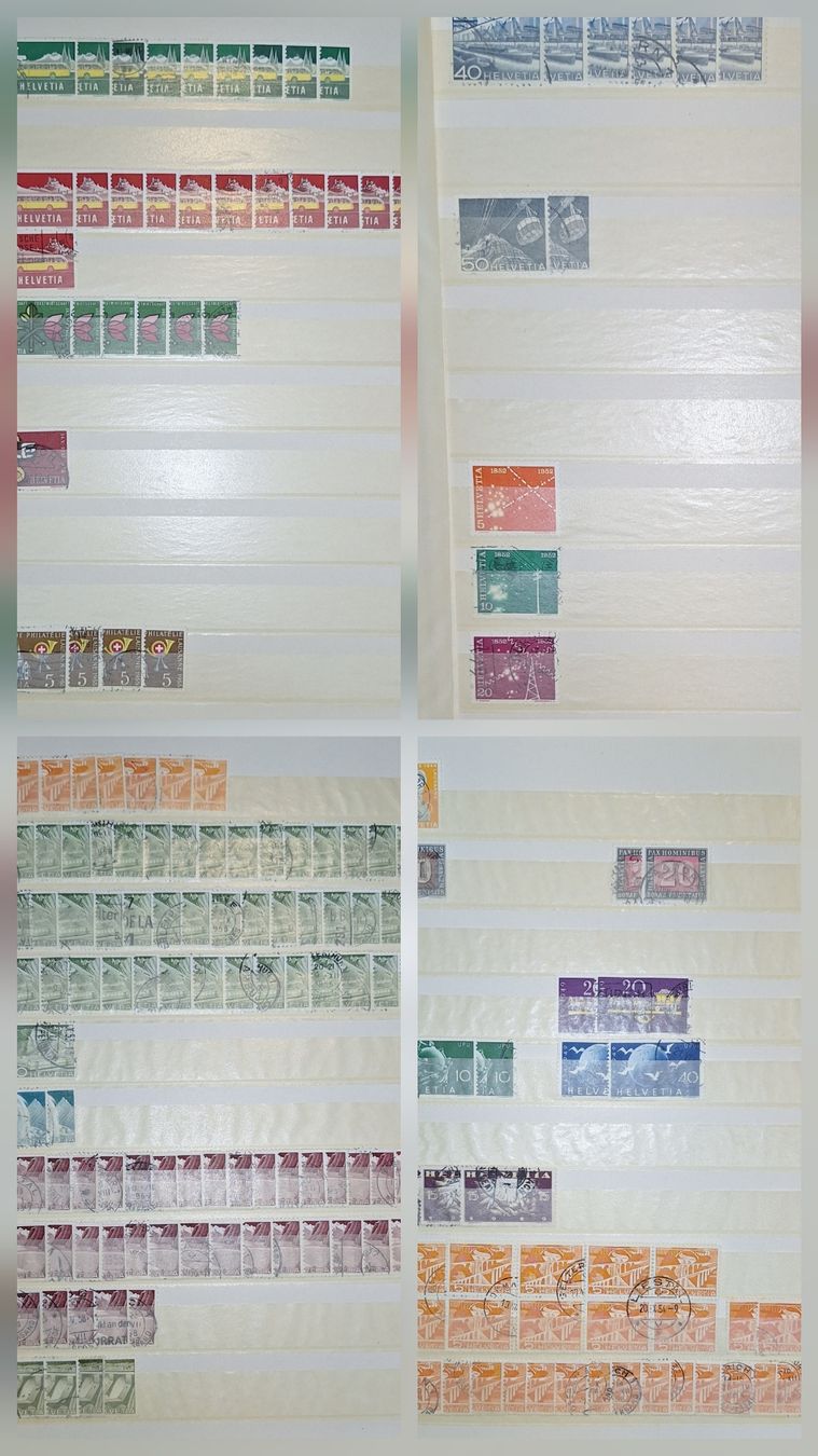 Alle Briefmarken: Frei und Werbemarken Dublettensammlung – Gebraucht aus Balgach von SIMEON27 4