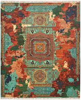 Handgeknüpfter afghani Khurjeen Orientteppich 301x250 Cm