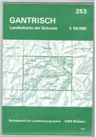 Landkarte Gantrisch 1981