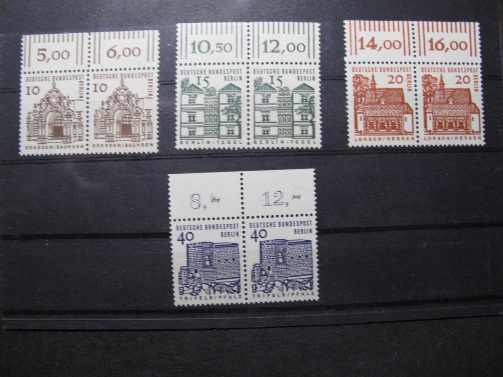 Tutti i francobolli: Berlin 1964 / 1965 Bauwerke I ** – Usato da Wil SG venduto da fva01