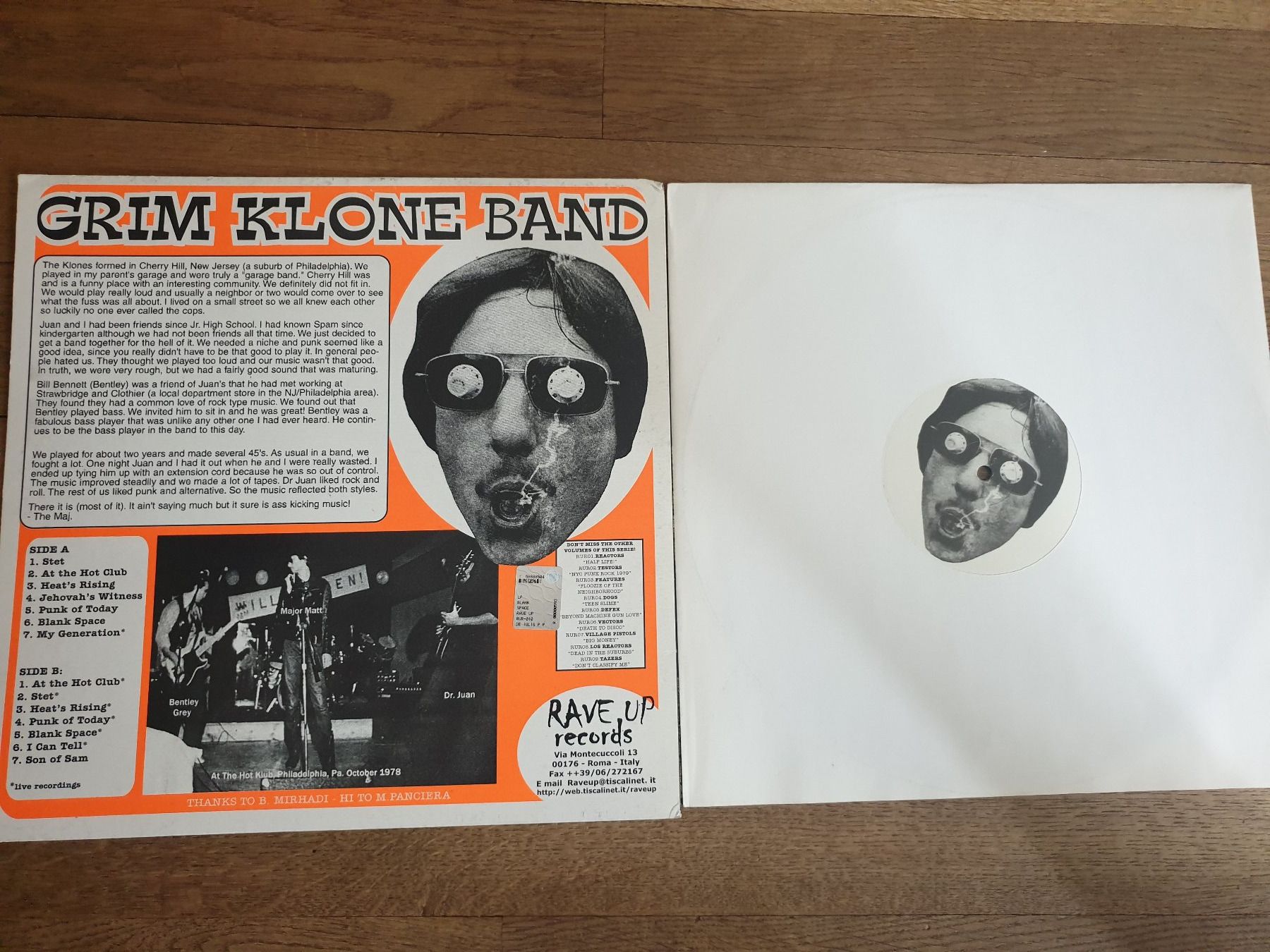 Dischi in vinile: Grim Klone Band  Blank Space – Usato da zürich venduto da ultraviolet 1