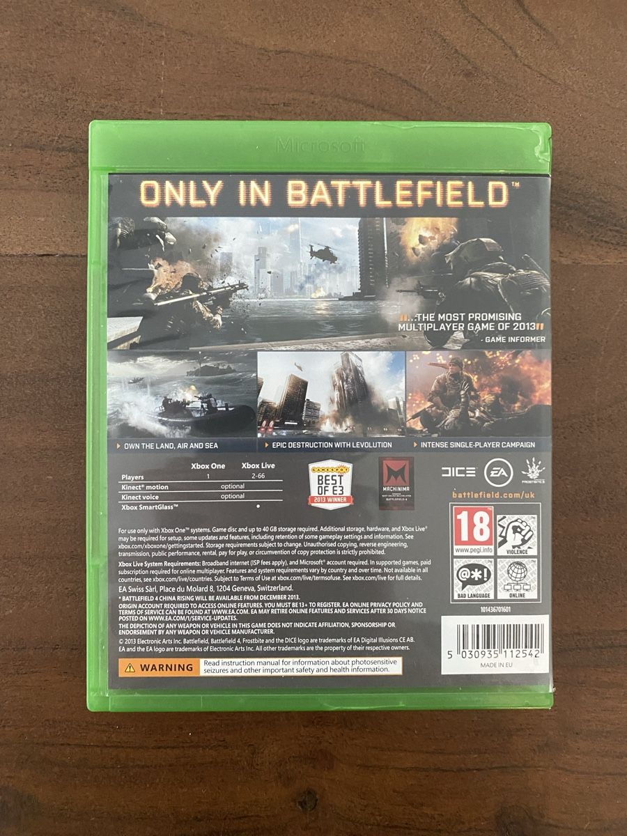Microsoft Giochi: Battlefield 4 für Xbox One – Usato da Thunstetten venduto da Virus_33 2