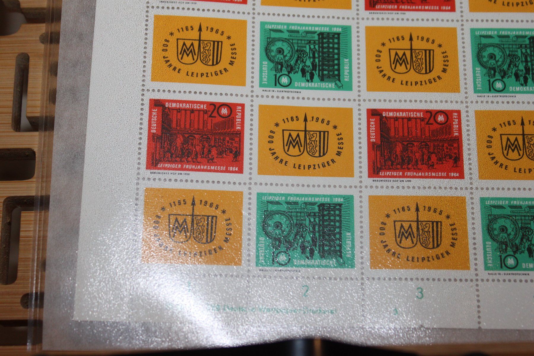 Tous les timbres: DDR - Teilbogen 1012/1013 mit DV – D'occasion à Kaden par Buchantiquariat 1