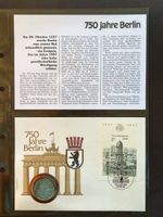 Gedenkblatt 750 Jahre Berlin 1987, DDR Münzbrief Münze