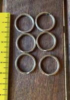 6 Schlüsselringe neu 2 cm