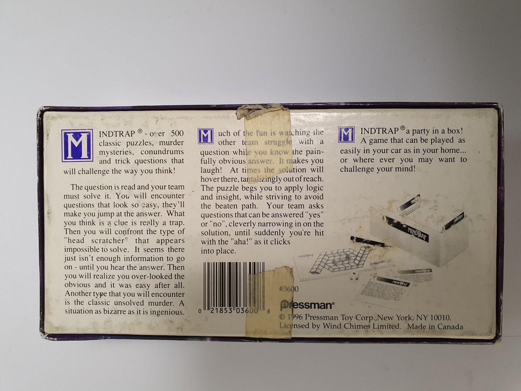 Giochi: MINDTRAP / Spiel von Pressman – Usato da Oberdorf BL venduto da BaldenEagle 4