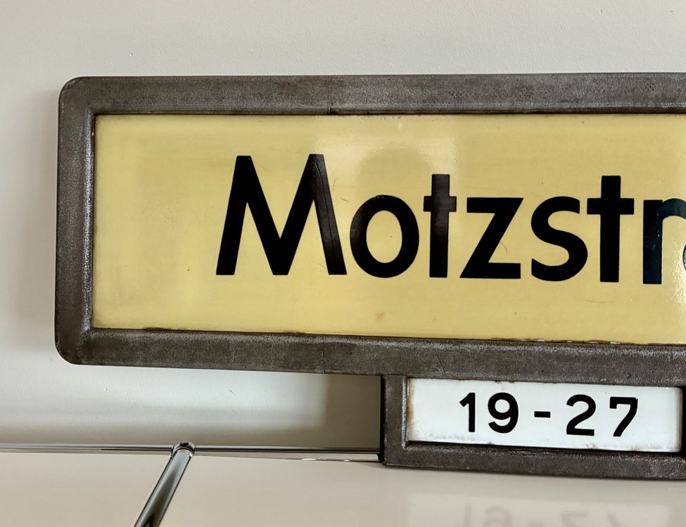 Ecriteaux: Strassenschild Motzstrasse Berlin Rarität, Sammler 82x30cm – D'occasion à Zürich par tersus1981 4