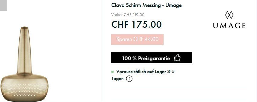 Umage Lampenschirme: Clava Schirm Messing - Umage + Tripod /  Abat-jour – Neu und originalverpackt aus Collonges von arashee 8