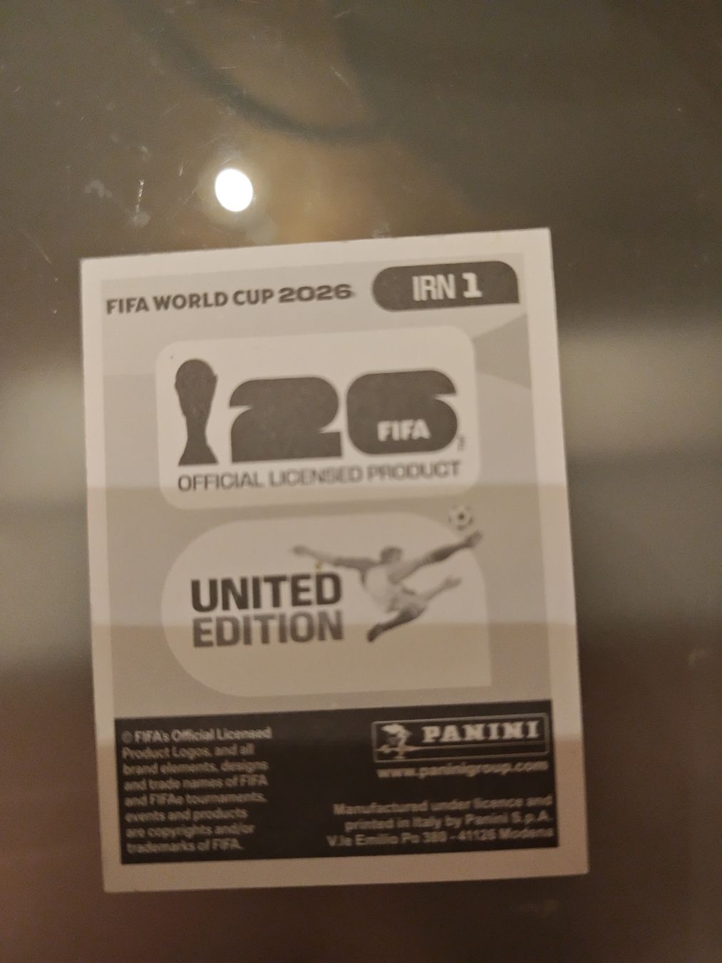Panini Carte collezionabili: panini Sticker IRN 1 – Nuovo (secondo la descrizione) da Sulgen venduto da 34j_p6s2