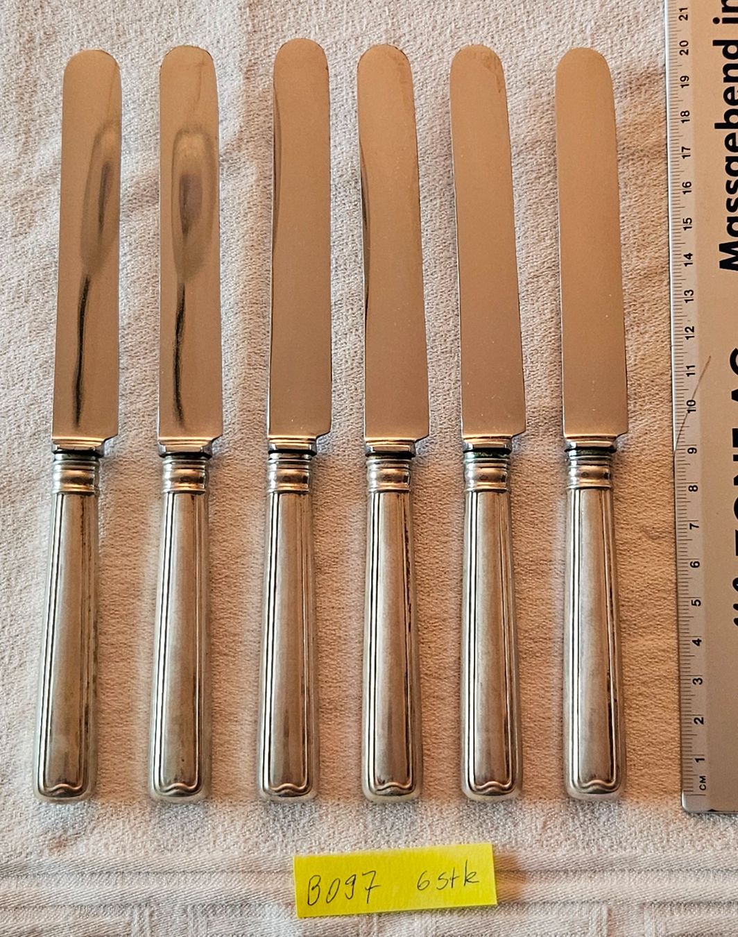 Messer: Tafelsilber: 6 Stück Dessertmesser – Gebraucht aus Küsnacht ZH von scholli58 1