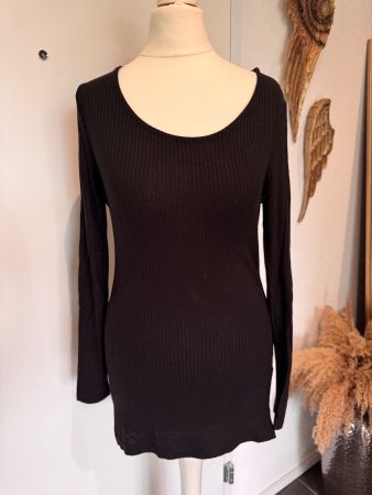 Langarmshirt Pullover Lascana Gr. 32/34 Schwarz