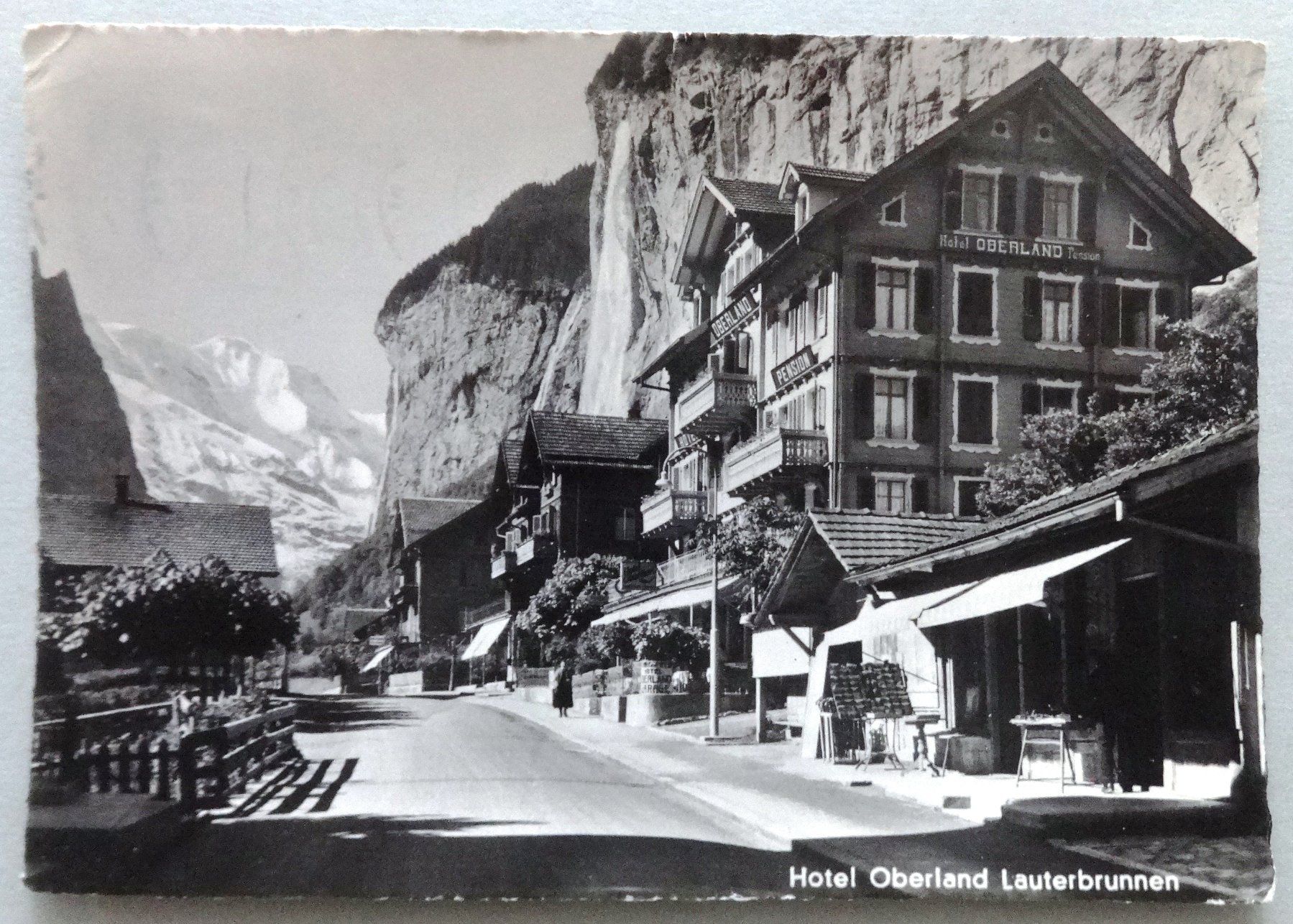 Cartoline postali: Lauterbrunnen, Hotel Oberland – Usato da Fétigny venduto da Billy2miny