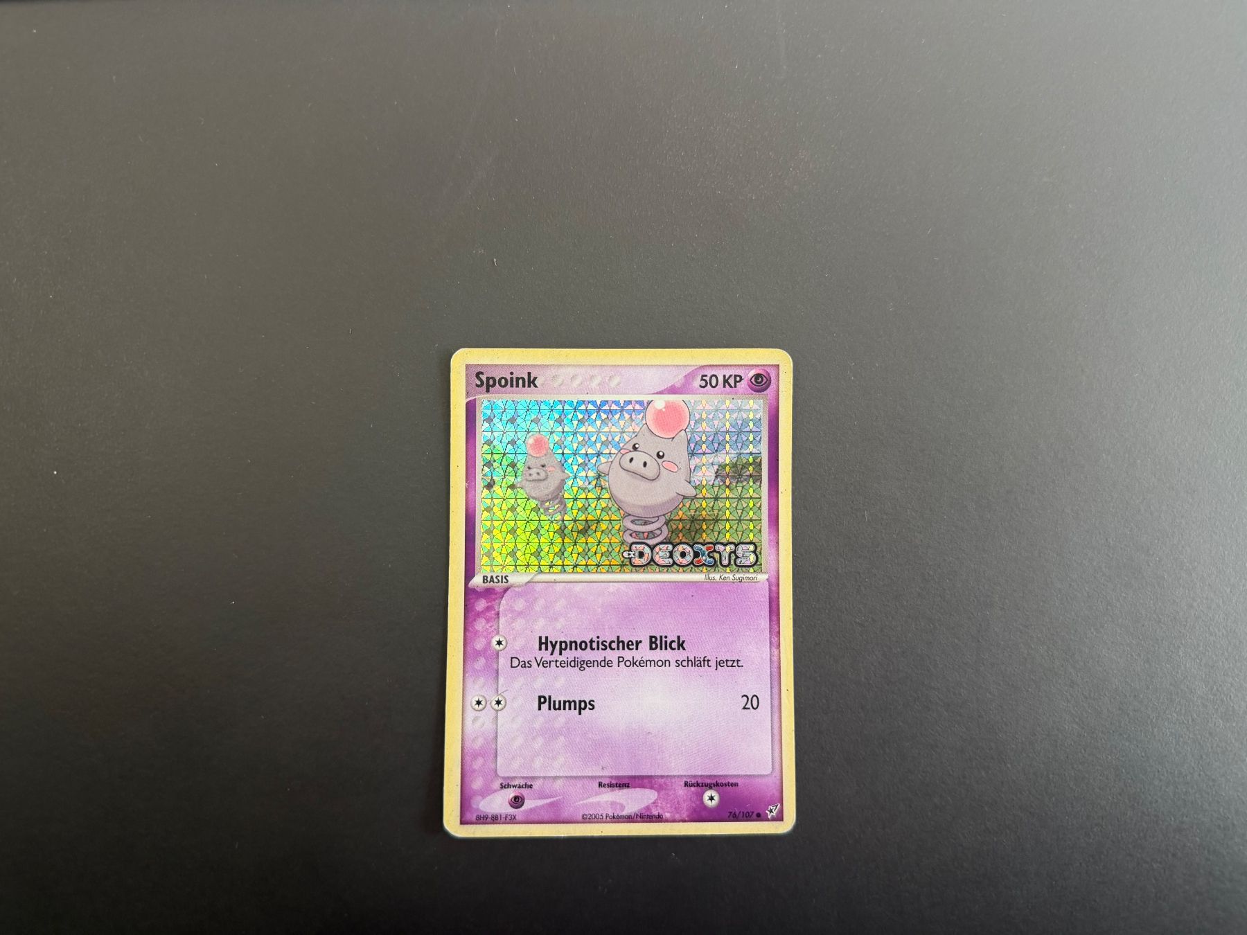 Pokémon Cartes à collectionner: Spoink 76/107 - EX Deoxys – D'occasion à Zürich par mountainwizard00