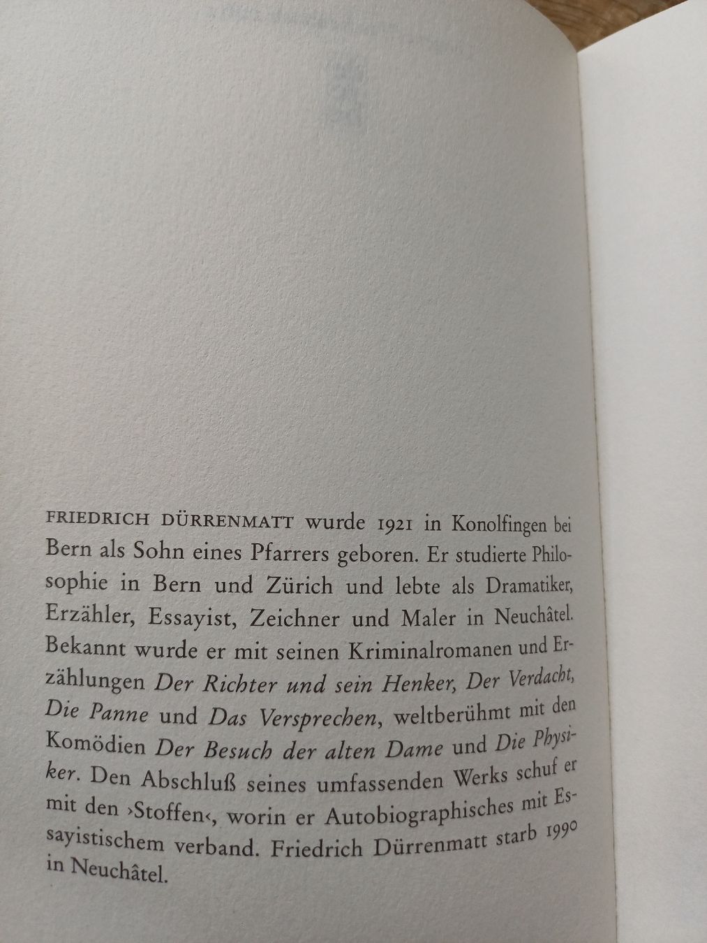 Bücher: Dürrenmatt Das Versprechen Roman Diogenes  – Neu (gemäss Beschreibung) aus Bern von rikivip 2
