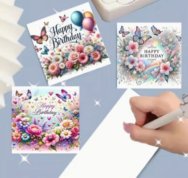 Karten: 6 Stück Geburtstagskarten – Neu und originalverpackt aus Obergösgen von Diydiamant 2