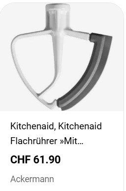 Kitchenaid Elettrodomestici da cucina: Orig. KitchenAid Flexi- und Feinteigrührer im Set – Nuovo (secondo la descrizione) da Winterthur venduto da BW.1994 5