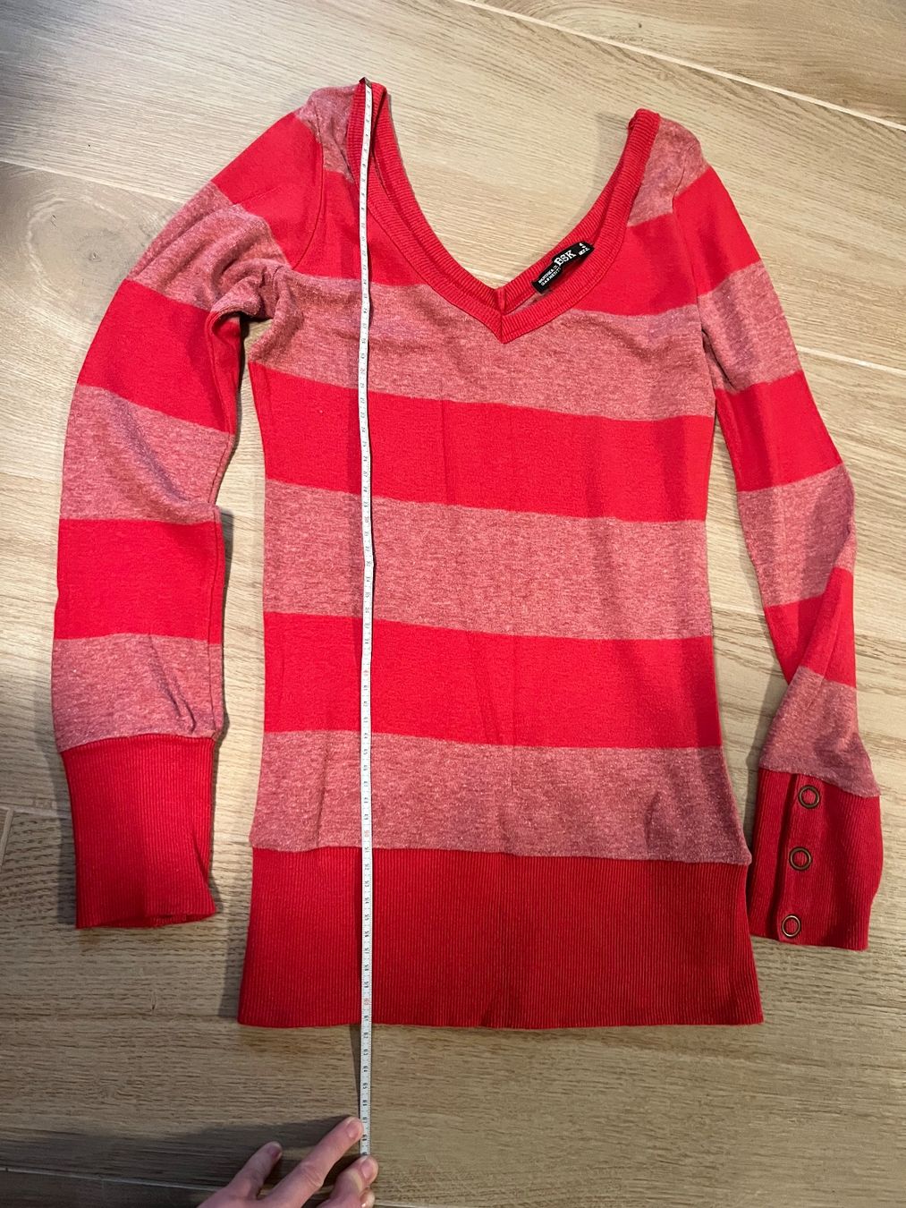 Bershka Maglioni & Felpe: rot gestreifter Pullover, Grösse S – Usato da Lugano venduto da sweetyd84 2