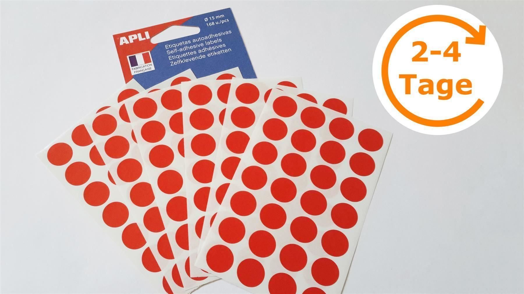 Sticker: Markierungspunkte, rot, 15mm, 168 Stück – Nuovo e nell'imballaggio originale da St. Gallen venduto da cointec