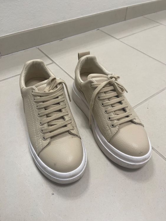 Zara Sneakers in Beige aus Leder Gr 38 (D'occasion) à Bassersdorf