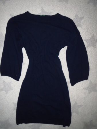NEUER BENETTON Damen WOLL Long Pullover Gr S