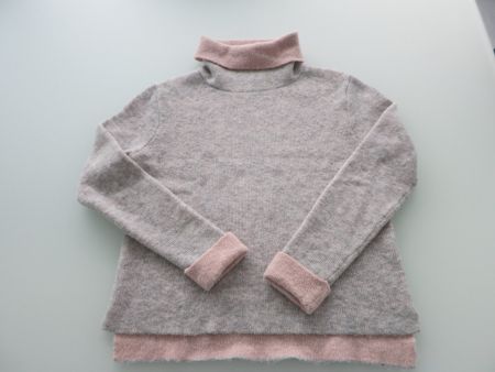 Esprit Pullover Rollkragen hellgrau/rosa