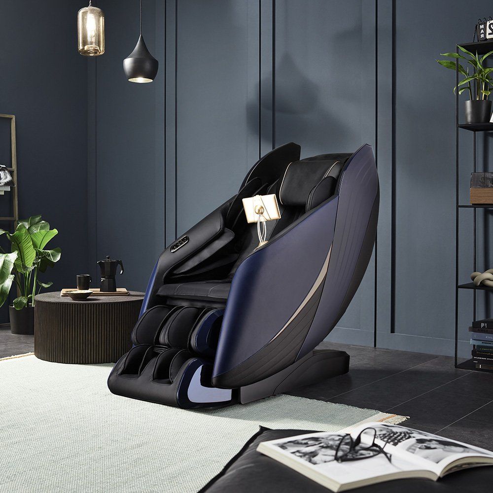 Dispositivi per massaggi: 21859 - Massagesessel HOUSTON 3D - BLAU – Nuovo e nell'imballaggio originale da Wallenwil venduto da toesstal-vertrieb