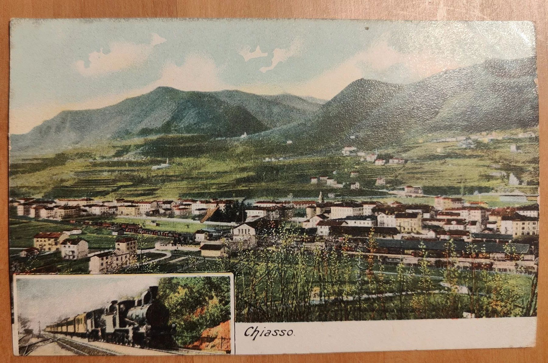 Cartoline postali: Chiasso mit Eisenbahn um 1905 – Usato da St. Erhard venduto da Chaeferli6