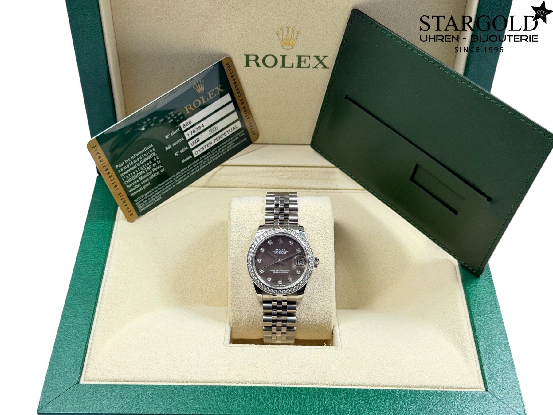 Rolex Orologi: Rolex Datejust 31 Tahitian MOP Diamond - 178384 – Usato da Zürich venduto da Stargold-Uhren 9