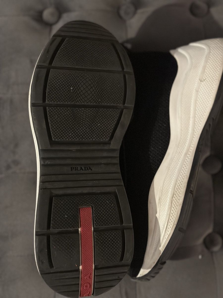 Prada Damenschuhe: Prada Sneaker Schwarz Gr. 36.5 Top Zustand – Gebraucht aus Frick von Soleil4658 7