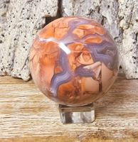 Pink Petal Achat Kugel 58mm 283g