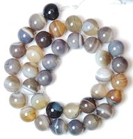 1 Strang echte natürliche top Botswana Achat Perlen 10 mm