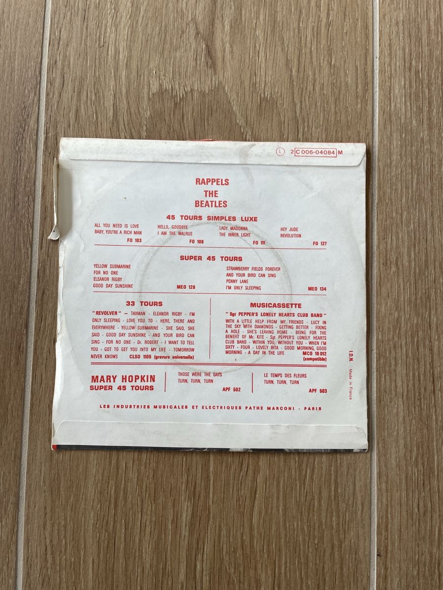 Dischi in vinile: Vinyle The Beatles - Get Back / Don't Let Me Down – Usato da Lonay venduto da ju-71 2