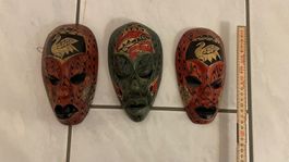 Afrikanische Holz Maske Handgeschnitzt