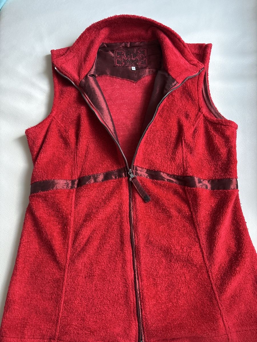 Nile Gilet & Giacche senza maniche: Rote Fleece-Weste von Nile! – Usato da langenthal venduto da rundholz7 6