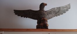 ADLER aus  HOLZ geschnitzt!
