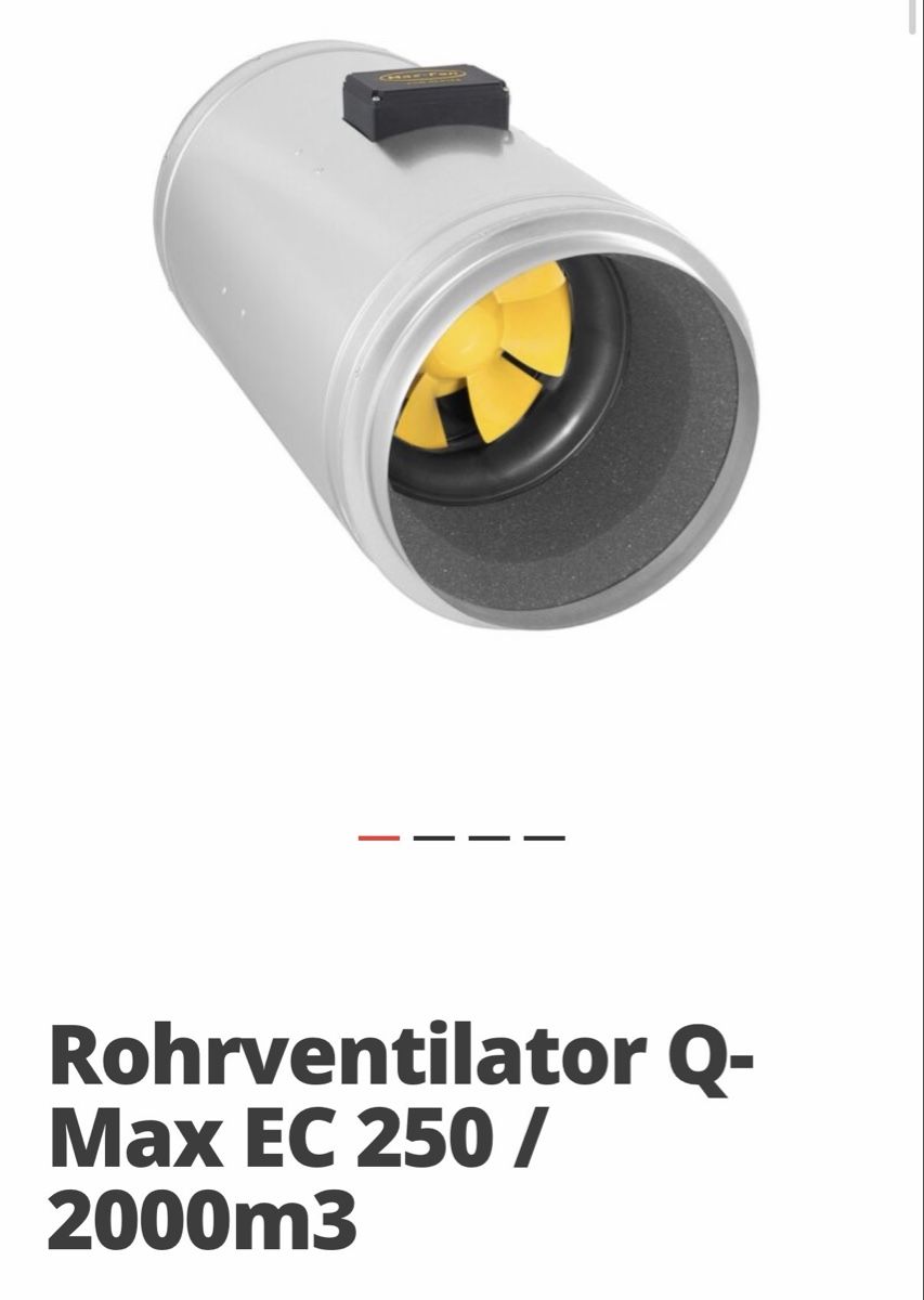Ventilatori: Q-Mac AC 250 Rohrventilator Grow CBD – Usato da Aarberg venduto da nany17