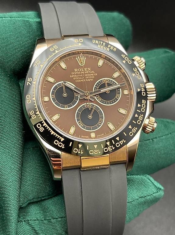 Rolex Uhren: Rolex Daytona Ref. 116515LN Oysterflex "Chocolate Dial" – Gebraucht aus Lugano von luganotopwatches 4