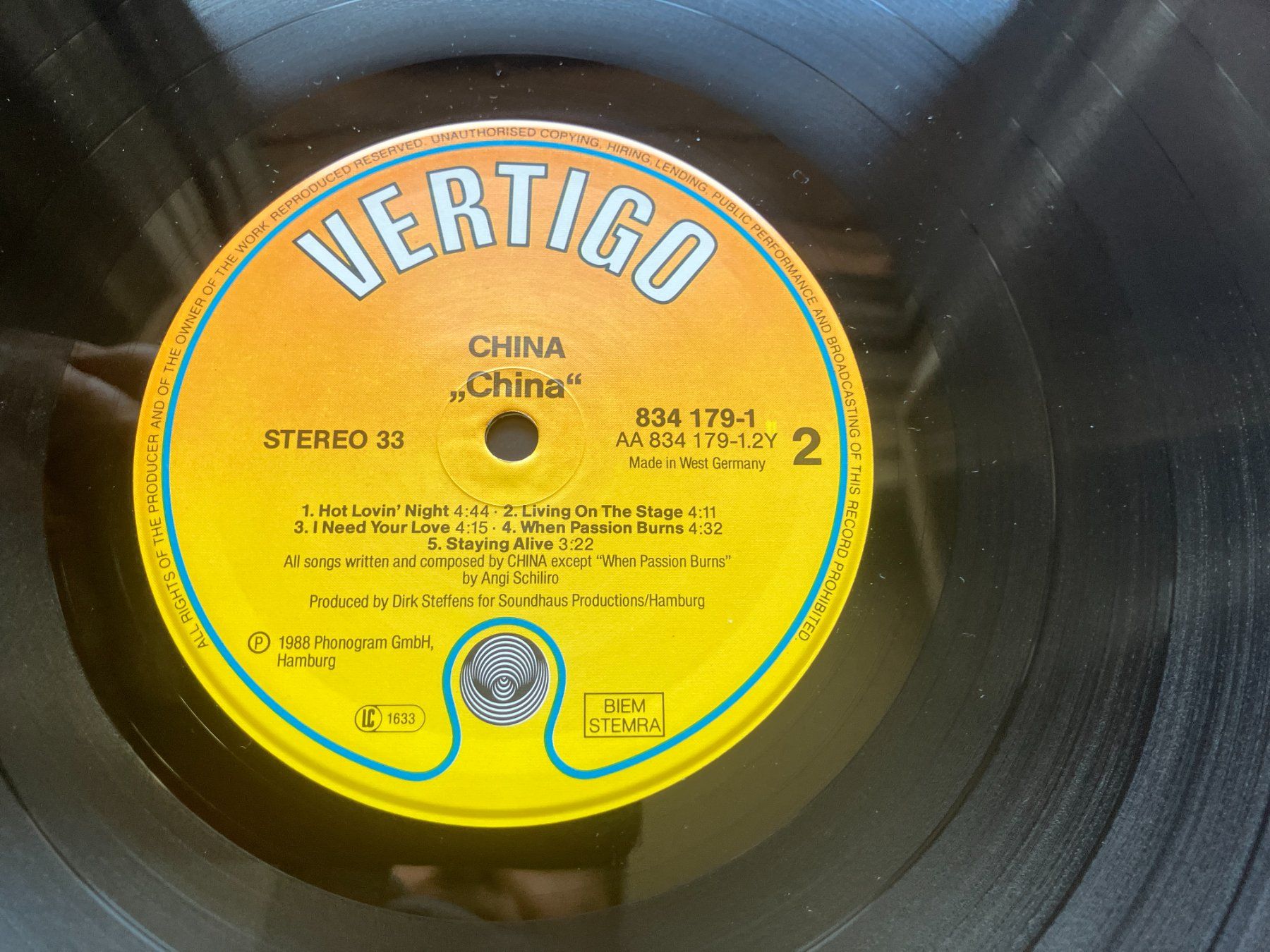 Dischi in vinile: China – Usato da Aarwangen venduto da Jukebox3 9