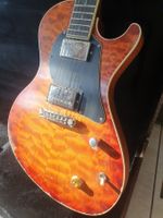 Gamble Guitars Rockfire Custom aged, Fingerboard neu, top